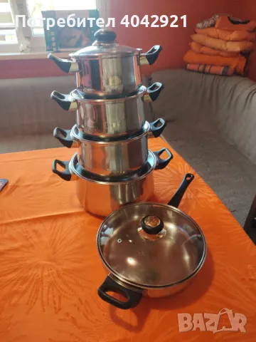 Комплект тенджери и тиган