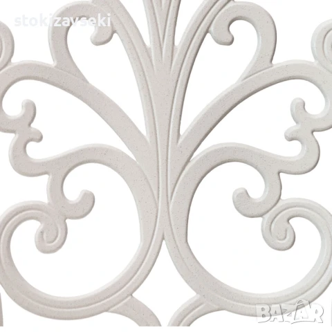 Градински стол цвят бял 43*50*87.5 см, снимка 3 - Градински мебели, декорация  - 51239849