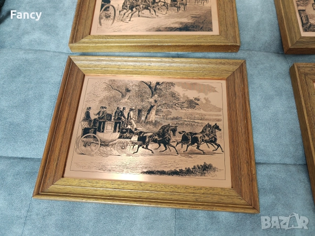 Гравюри върху мед, картина 31/25 см, снимка 5 - Картини - 52697189