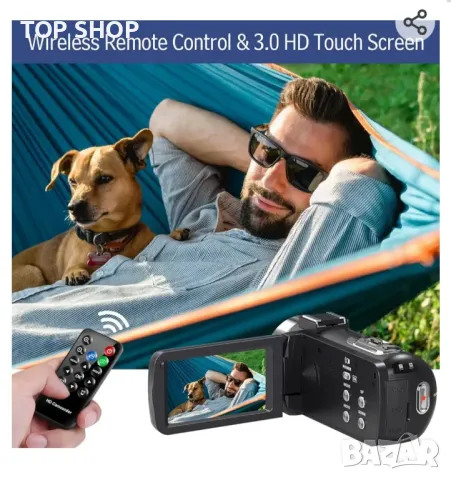 4K видеокамера 48MP 30FPS с IR нощно виждане 18X цифрово увеличение, снимка 7 - Камери - 48934583