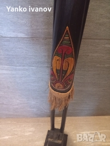 Африканска статуетка, снимка 3 - Статуетки - 52933980