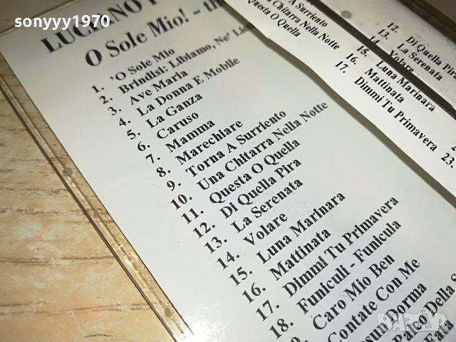 luciano pavarotti o sole mio 0211221837, снимка 16 - Аудио касети - 38539025