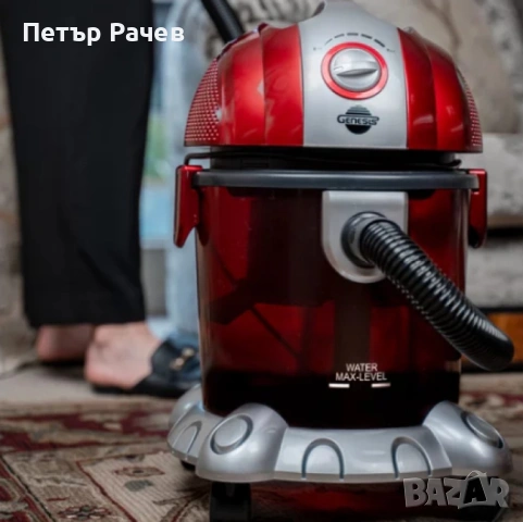 Прахосмукачка с воден филтър Voltz, 1200W-1400W, 15л., Червена, снимка 6 - Прахосмукачки - 53963241