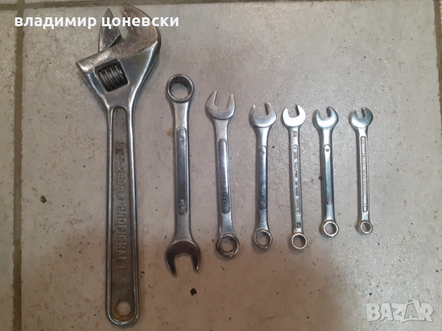 Комплекг гаечни ключове,френски ключ