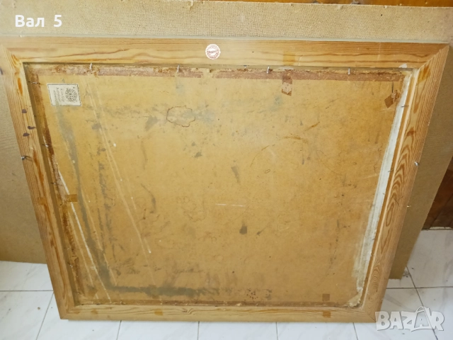 Стара голяма авторска картина - пейзаж , подписана, снимка 7 - Картини - 52788701