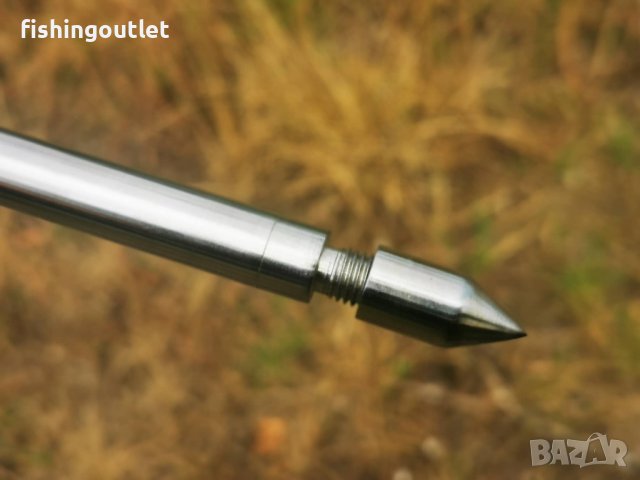 Неръждаемо колче за живарник и аларма Extra Carp с три накрайника, снимка 5 - Такъми - 37637969