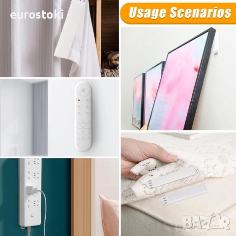 BELICOO Ленти за окачване на големи картини без пирони, здрави, 48 чифта (96 ленти), водоустойчиви , снимка 6 - Картини - 51766659