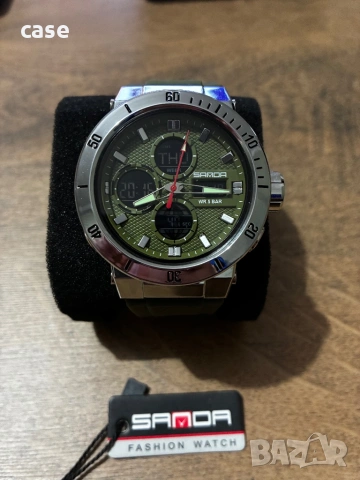 Мъжки часовник Sanda водоустойчив с подсветка и функции 