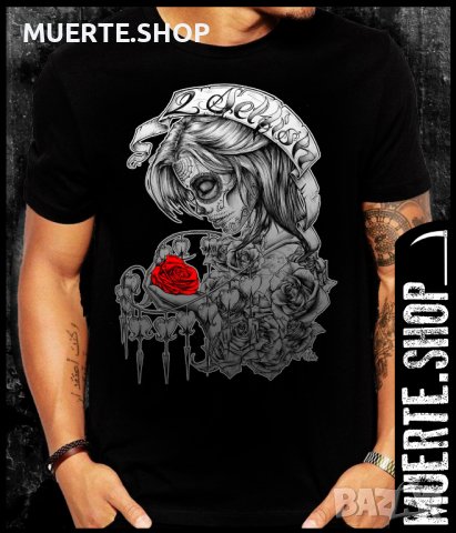 Черна тениска с щампа BLIND SELFISH