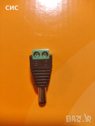 Захранващ мъжки конектор с винтчета, снимка 1