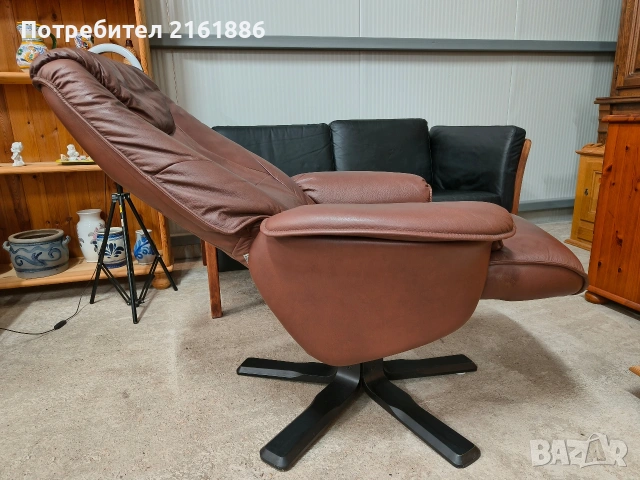 Relax кресло от естествена кожа , снимка 2 - Дивани и мека мебел - 54140722