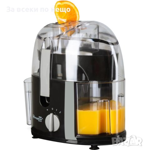 Сокоизстисквачка Hausberg HB7500N, Мощност 350W, Чаша за събиране на сок 400 мл, Черен