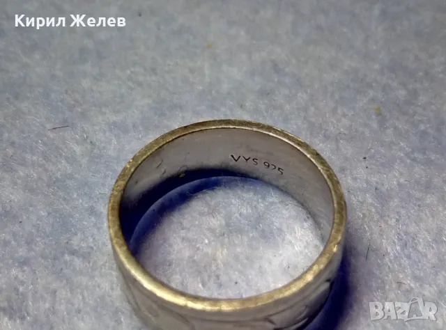 МАРКОВ СТИЛНО РЪЧНО ФИНО ОРНАМЕНТИРАН СРЕБЪРЕН ПРЪТЕН ХАЛКА СРЕБРО VYS 925 , снимка 10 - Пръстени - 50337599