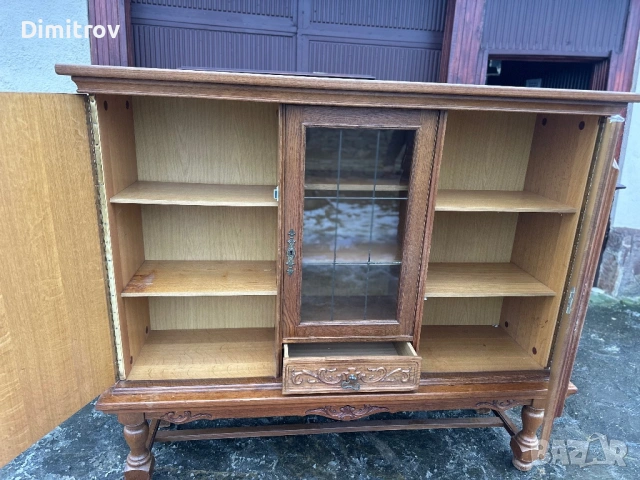 Дървена витрина / шкаф – класически стил, снимка 5 - Секции и витрини - 53959038