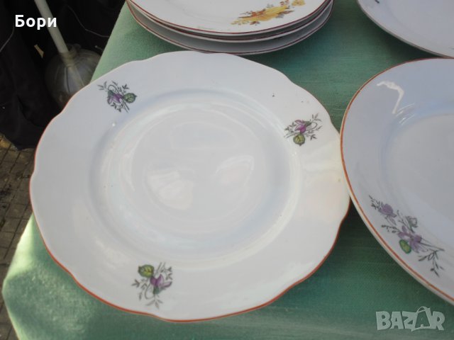 Български порцелан чинии,купи сосиера  37 части, снимка 10 - Чинии - 34882052