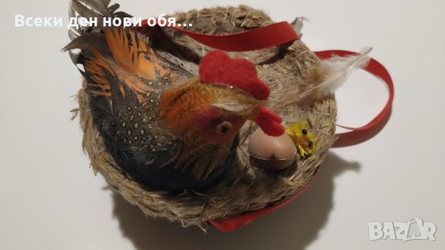 Кошничка с петел - музикална, снимка 5 - Ръчно изработени сувенири - 29198741