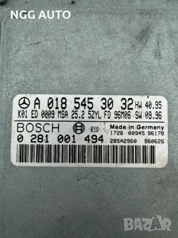 Компютър Двигател за MERCEDES E 290 BOSCH 0 281 001 494, 0281001494, A 018 545 30 32, A0185453032, снимка 2 - Части - 48729958