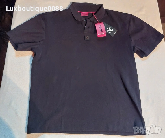 Нова с етикет тениска с яка Hugo Boss XXL, снимка 2 - Тениски - 53293795