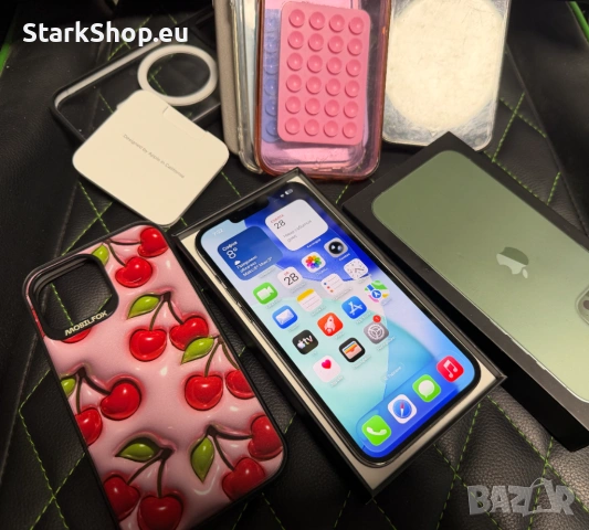 Apple iPhone 13 Pro Max 128GB Alpine Green – Отлично състояние + кейсове протектор, снимка 5 - Apple iPhone - 54089443