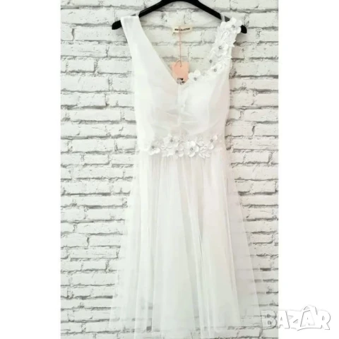 💐Къси официални рокли с тюл и цветя  , снимка 8 - Рокли - 50622646