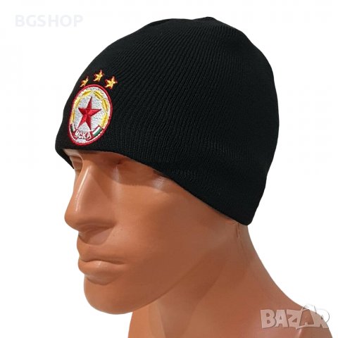 Зимна шапка ЦСКА София - Черна, снимка 3 - Шапки - 39061394