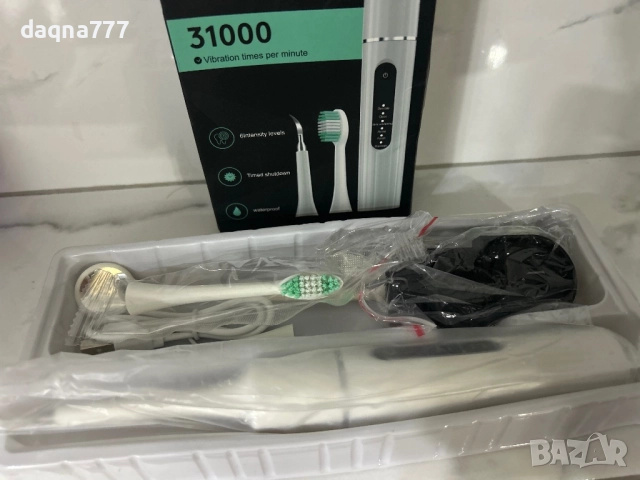 Висококачествен почистващ апарат за зъбна плака домашна употреба и четка за зъби комплект, снимка 6 - Други - 52253394