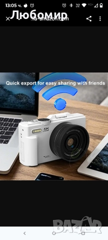 5K UHD цифров фотоапарат, 75MP 18X Zoom WiFi автофокус, малка камера с 3-инчов подвижен екран , снимка 6 - Фотоапарати - 52062227