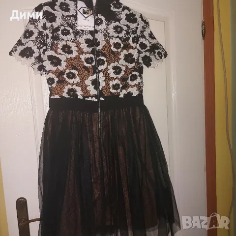 Официална рокля с тюл и рязана дантела, снимка 5 - Рокли - 47918190