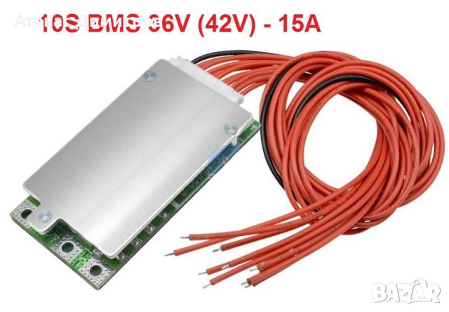 10S BMS 42V 35A, защитна платка с балансно зареждане, PCB BMS board, снимка 3 - Друга електроника - 31742613