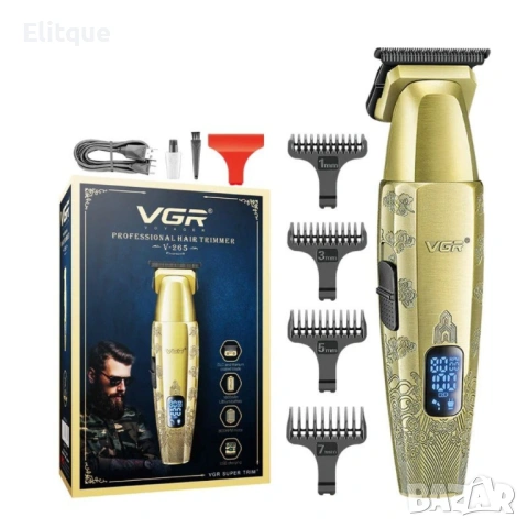 Професионална машинка за подстригване VGR V-265, снимка 2 - Тримери - 53127842