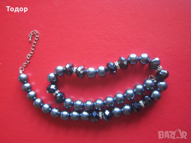 Старинно колие гердан с камъни 3, снимка 5 - Колиета, медальони, синджири - 33713460