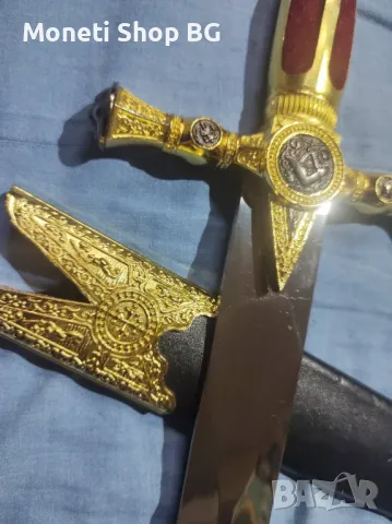 Масонски ритуален меч, снимка 9 - Ножове - 49959797