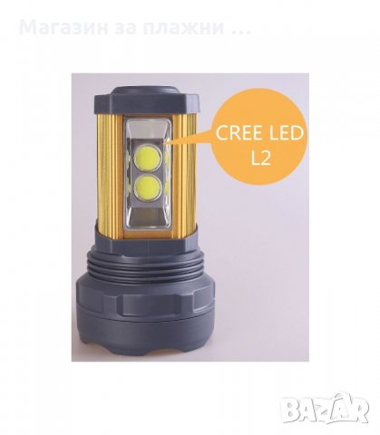 МОЩЕН ЛЕД ФЕНЕР PRO 20W С USB - код  AT-398, снимка 2 - Къмпинг осветление - 34052484