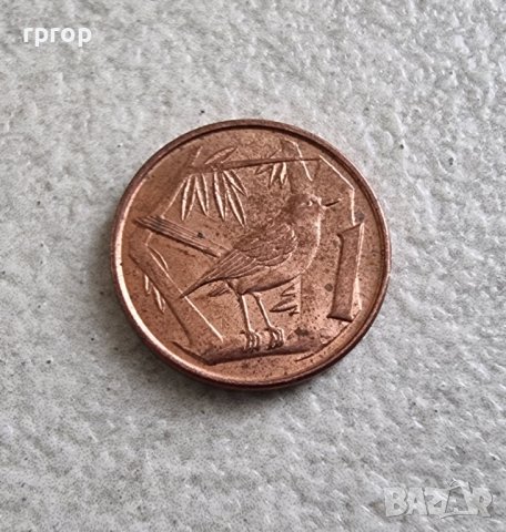 Монета. Кайманови острови. 1 цент. 1996 година. 