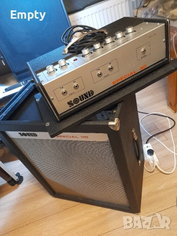 Лампов китарен усилвател с кабинет, снимка 2 - Ресийвъри, усилватели, смесителни пултове - 53900008