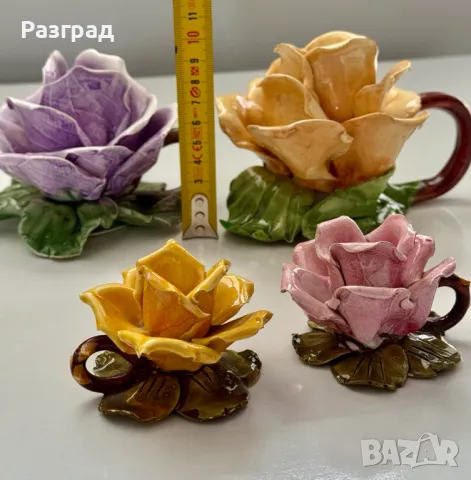  4 бр. ръчно изработени италиански свещници, снимка 5 - Декорация за дома - 49813150