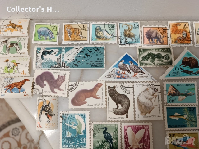 Сет от 95 марки с животни за 50 лв. общо, снимка 7 - Филателия - 53049132