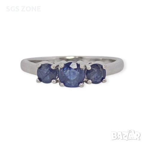 СРЕБЪРЕН ПРЪСТЕН С РУБИН, САПФИР, ИЗУМРУД , снимка 6 - Пръстени - 51143681