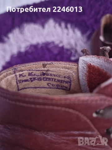 Ретро детски обувки естествена кожа, снимка 6 - Антикварни и старинни предмети - 52393600