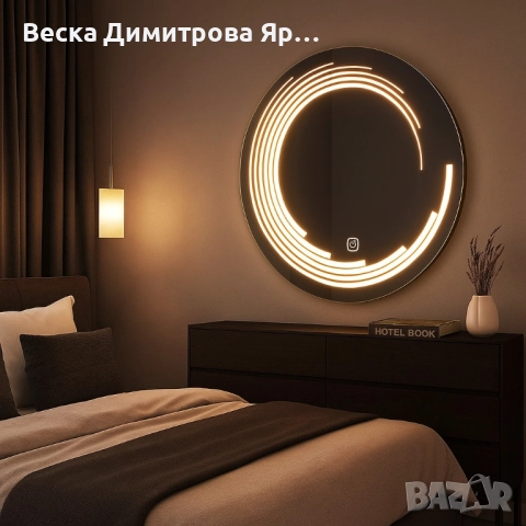 Светещо LED огледало с анти-мъгла и тъч управление, снимка 6 - Лед осветление - 51737662