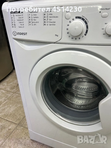 Пералня Indesit 7 кг – отлично състояние, напълно работеща, снимка 3 - Перални - 53288455