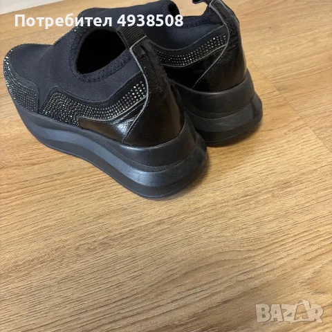 Черни дамски обувки, снимка 3 - Дамски ежедневни обувки - 55940026