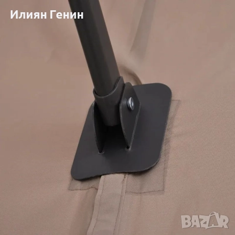 Двоен чадър Outsunny, конзолен чадър, , снимка 3 - Градински мебели, декорация  - 51602991