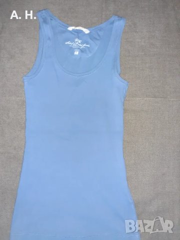 Син памучен потник H&M