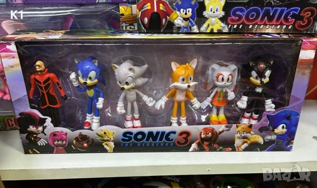 6 броя фигурки Соник 3 Sonic фигурка за игра