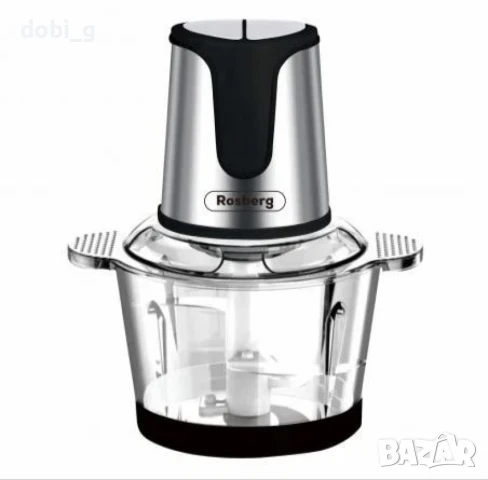 Чопър,със стъклена купа, 2л, снимка 1