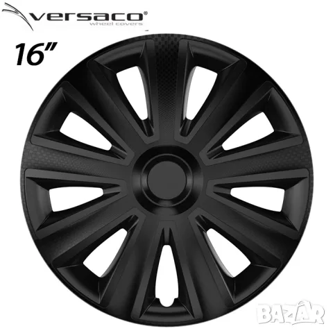 Тасове Versaco Carbon Aviator черни за 16'' джанти, комплект от 4 броя, снимка 2 - Аксесоари и консумативи - 55861707