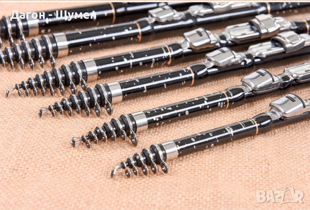 Компактна телескопична карбонова въдица, 3.60 м., снимка 9 - Въдици - 38823795