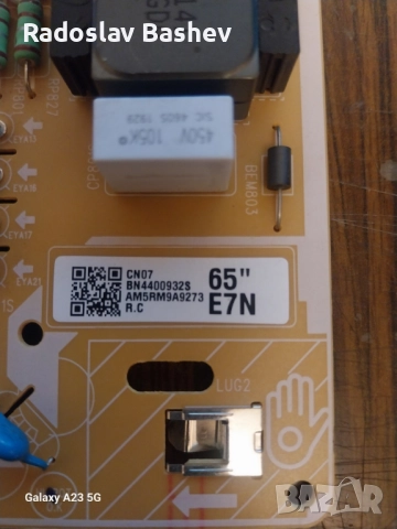 POWER BOARD BN4400932S Samsung UE65RU7172U, снимка 4 - Части и Платки - 51968731