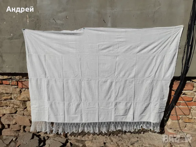 Стар чаршаф с дантела #2